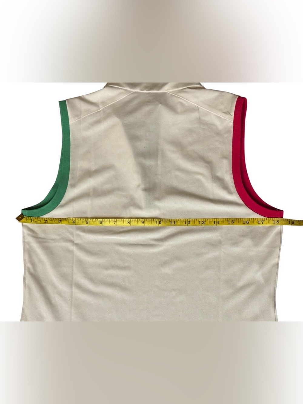 NWT RLX Ralph Lauren sz M Golf Top White Sleeveless 1/4 Zip Colorblock Mock Neck - Picture 7 of 8